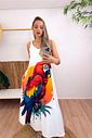 VESTIDO FLUITY - FUNDO BRANCO ARARA