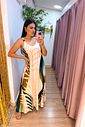 VESTIDO FLUITY - FOLHA NUDE