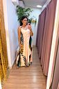 VESTIDO FLUITY - FOLHA NUDE