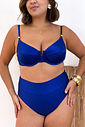 ARO STIL COM CALCINHA HOT PANTS - AZUL ROYAL