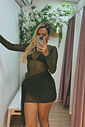 VESTIDO GLOW - VERDE MILITAR