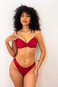 ARO MEIA TAÇA COM CALCINHA ASA DELTA - VERMELHO DIVINO