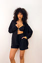 KIT IBIZA CHEMISE + SHORT - PRETO