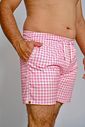 XADREZ ROSA - BERMUDA MASCULINA