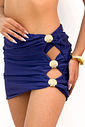 SAIA CURTA CONCHAS - AZUL MARINHO