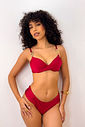 ARO MEIA TAÇA COM CALCINHA BOMBOM - VERMELHO DIVINO