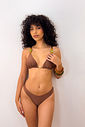 CORTININHA BALI COM CALCINHA ASA DELTA - MARROM
