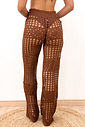 CALÇA TRICÔ MARESIA - MARROM