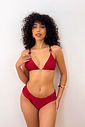 CORTININHA BALI COM CALCINHA BOMBOM - VERMELHO DIVINO
