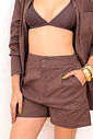 KIT CAMISA E SHORT SUMMER - MARROM