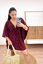 KAFTAN CURTA - BORDÔ