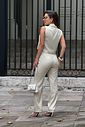 Calça Reta Ivy Areia