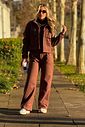 Wide Leg Apeluciada Louise Marrom Wide Leg Apeluciada Louise Marrom