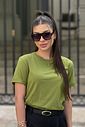 T-Shirt Algodão com Elastano Verde