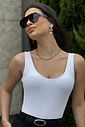 Body Gola Halter Basic Branco
