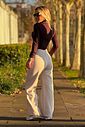 Wide Leg Apeluciada Louise Bege Wide Leg Apeluciada Louise Bege