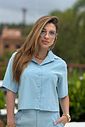 Camisa Stella Azul Camisa Stella Azul