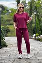 Calça Moletinho Hellen Bordo