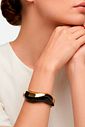 Bracelete Any Preto e Dourado Bracelete Any Preto e Dourado