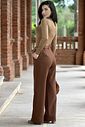 Wide Leg Alfaiataria Marrom Wide Leg Alfaiataria Marrom