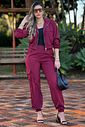 Wide Leg Anelyse Bordo
