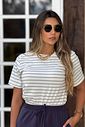 T-shirt Clássica Cotton Stripe