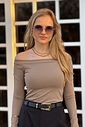 Blusa Ombro-Ombro Maya Cappuccino Blusa Ombro-Ombro Maya Cappuccino