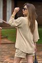 Camisa Ampla Monique Areia Camisa Ampla Monique Areia