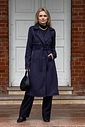 Trench Coat Suede Marinho Trench Coat Suede Marinho