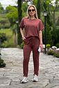 Calça Moletinho Hellen Marrom