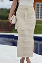 Saia Midi Crochet Natural