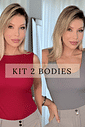 KIT 2 BODIES GOLA HALTER BASIC