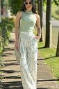Pantalona Kaci Estampada Verde Menta Pantalona Kaci Estampada Verde Menta