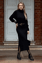 Vestido Tricot Iris Preto Vestido Tricot Iris Preto