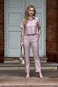 Calça Reta Valerie Blush Pink Calça Reta Valerie Blush Pink