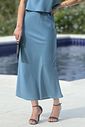 Saia Midi Zoe Azul