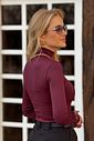 Blusa Básica Maya Borgonha
