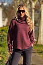 Blusão Tricot Nubia Bordo Blusão Tricot Nubia Bordo