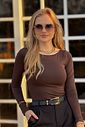 Blusa Maya Marrom Blusa Maya Marrom