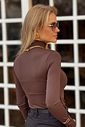 Blusa Básica Maya Marrom