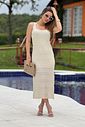 Vestido Regata Crochet Natural