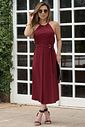 Vestido Carola Midi Bordo Vestido Carola Midi Bordo