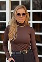 Blusa Básica Maya Marrom
