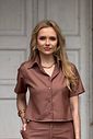 Camisa Valerie Marrom Camisa Valerie Marrom