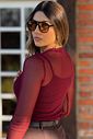 Blusa Tule Nati Bordo