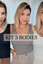 KIT 3 BODIES GOLA HALTER BASIC