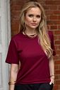 T-shirt Algodão com Elastano Bordo T-shirt Algodão com Elastano Bordo