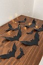 Kit 10 Morcegos Decorativos de Parede Halloween em Impressão 3D Kit 10 Morcegos Decorativos de Parede Halloween em Impressão 3D