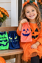 Kit 3 Porta-Doces Halloween Abóbora-Frankstein-Gato Preto | Yool Kit 3 Porta-Doces Halloween Abóbora-Frankstein-Gato Preto | Yool