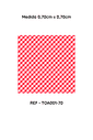 Kit com 4 Toalha de Mesa Xadrez Vermelho , Medida 0,70mt x 0,70mt Kit com 4 Toalha de Mesa Xadrez Vermelho , Medida 0,70mt x 0,70mt